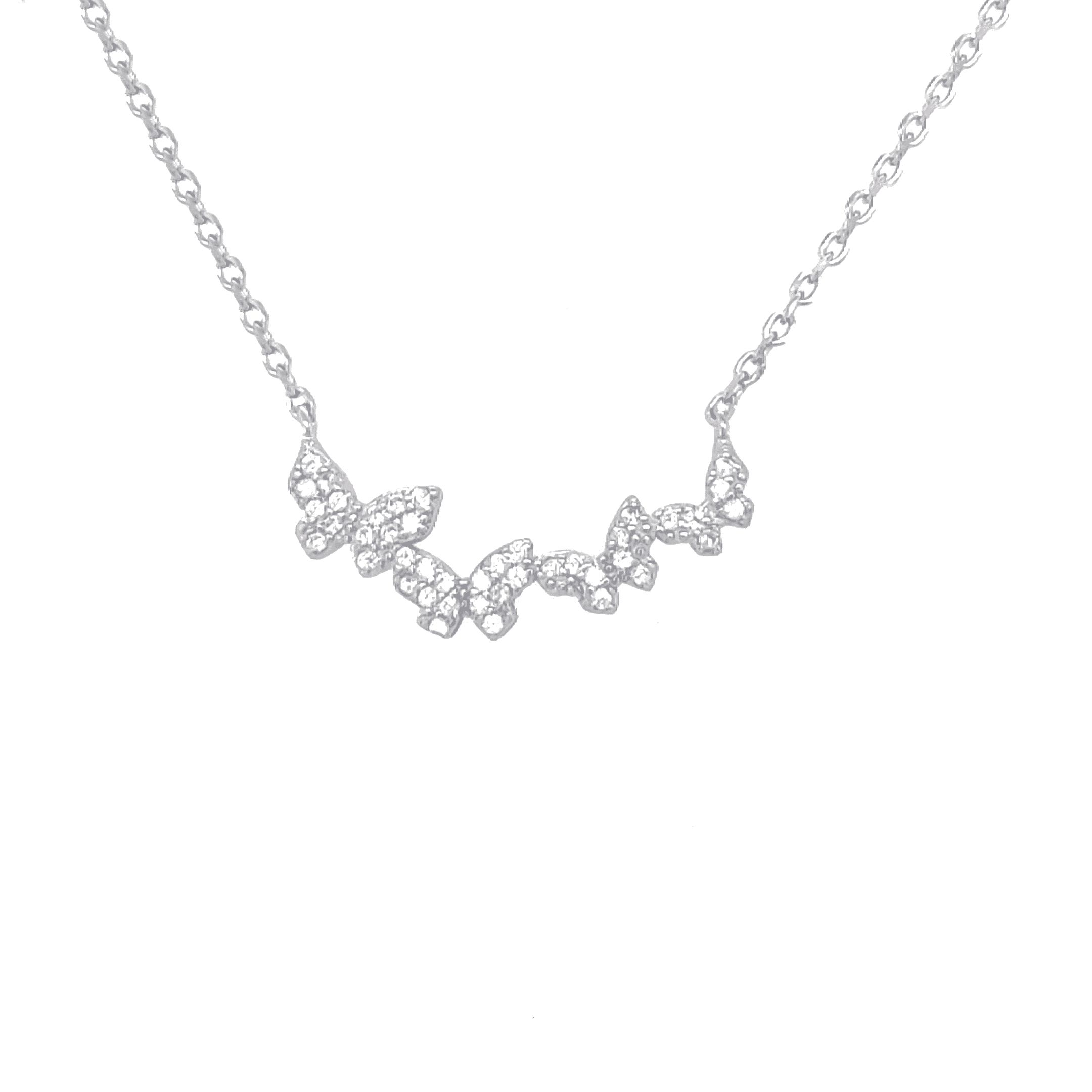 Asfour rounded Zircon Stone Silver 925 Necklace - NR0037