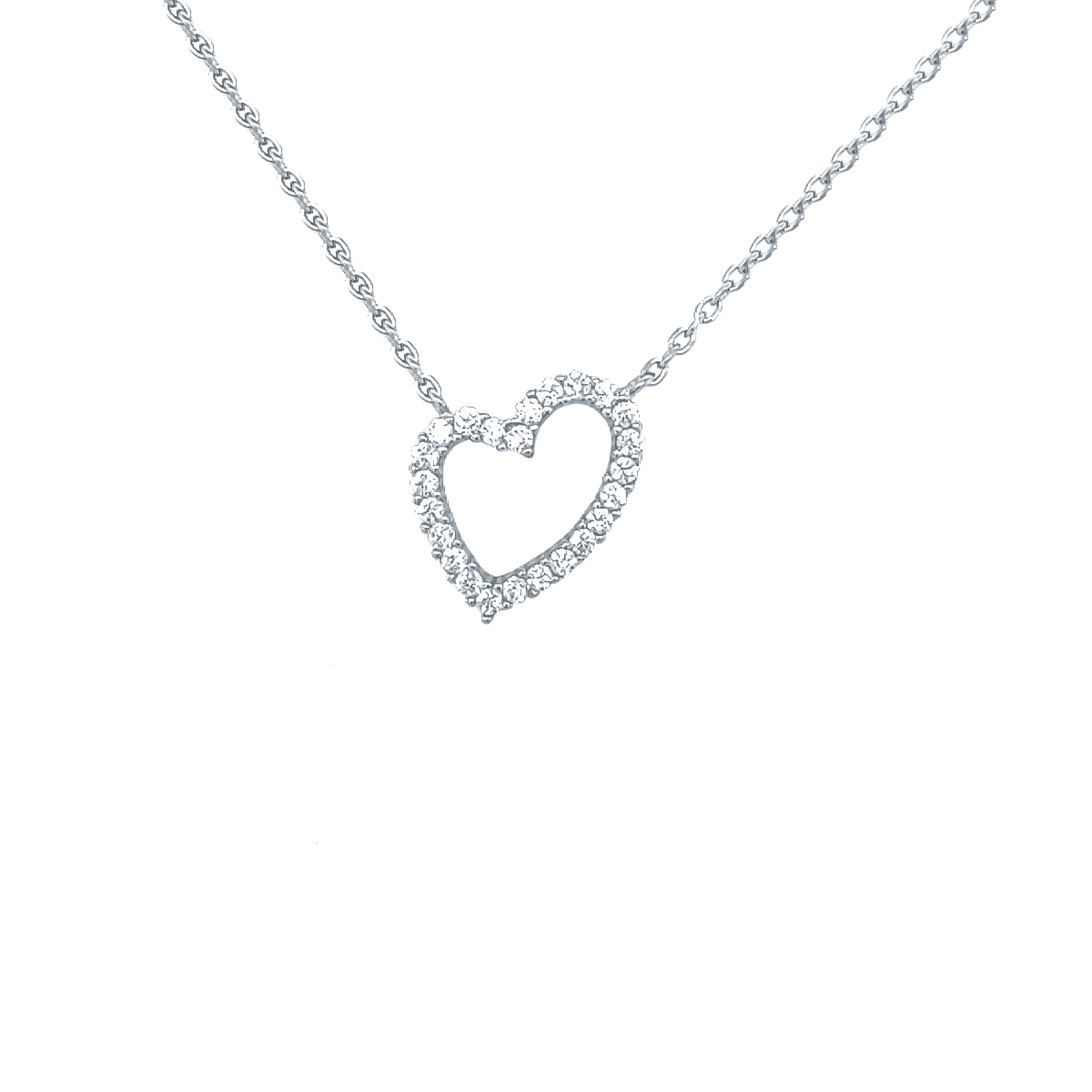 Asfour rounded Zircon Stone Silver 925 Necklace - NR0047