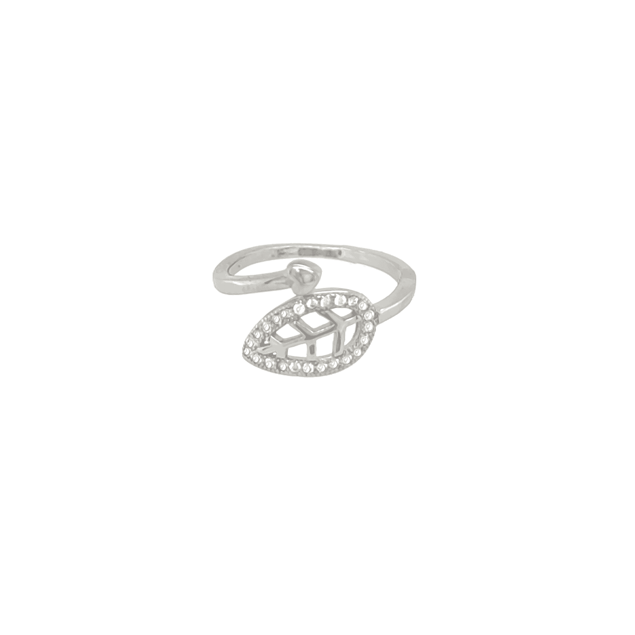 Asfour rounded Zircon Stone Silver 925 Ring - RR0075