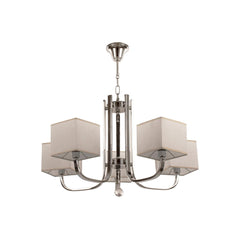 Tiara Chandelier - 5 Bulbs - Chrome - Asfour Crystal