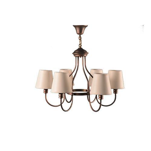 TIARA - 6 Bulbs - Brown Antique