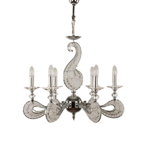 Tiara - Chandelier - 6 Bulbs - Rosary - 100 pins - Chrome