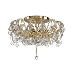 Teresa - 6 Bulbs - Gold - Octagon Clear