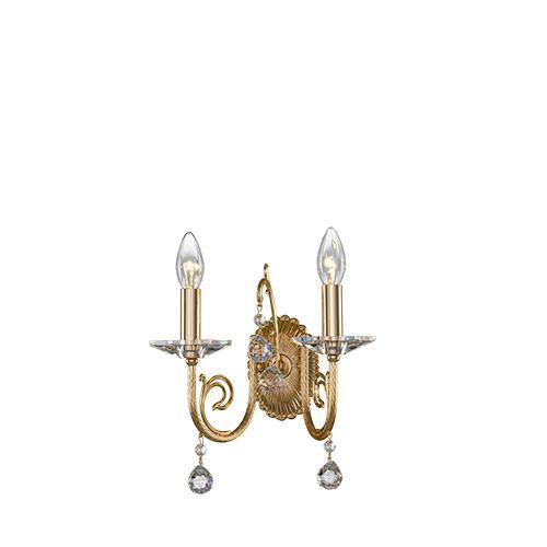 Majestic - 2 Bulbs - Gold - Ball & Octagon Clear