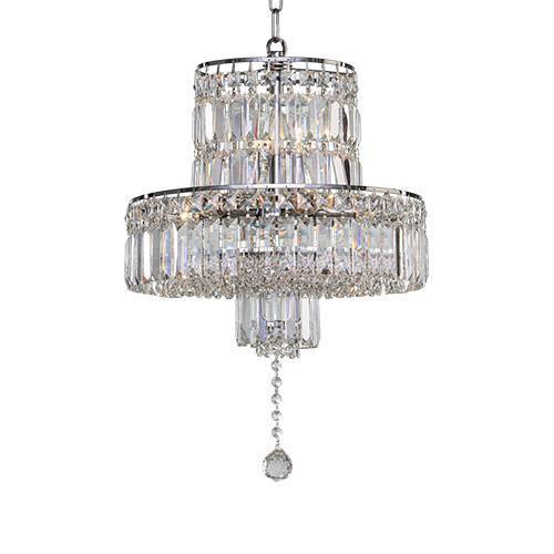 Asfour Crystal - Empire Chandelier - 9 Bulbs - Chrome - Ball Clear