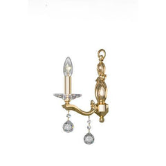 Majestic - 1 Bulb - Gold - Ball & Octagon Clear