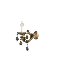 Teresa - 1 Bulb - Gold - Pendeloque Honey