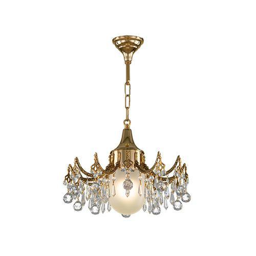 Royal - 1 Bulb - Gold Oxide - Drop Clear