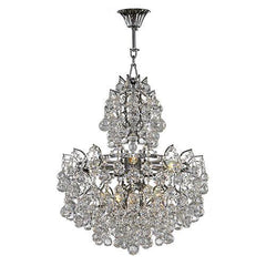 Asfour Crystal - Empire Chandelier - 7 Bulbs - Chrome - Ball Clear