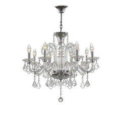 Asfour Crystal - Crystal - 8 Bulbs - Chrome - Ball Clear