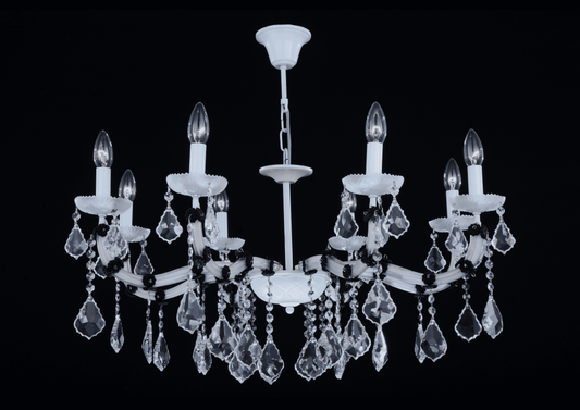 Asfour Chandelier 21/3057/8 Electrostatic White Pend