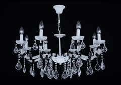 Asfour Chandelier 21/3057/8 Electrostatic White Pend