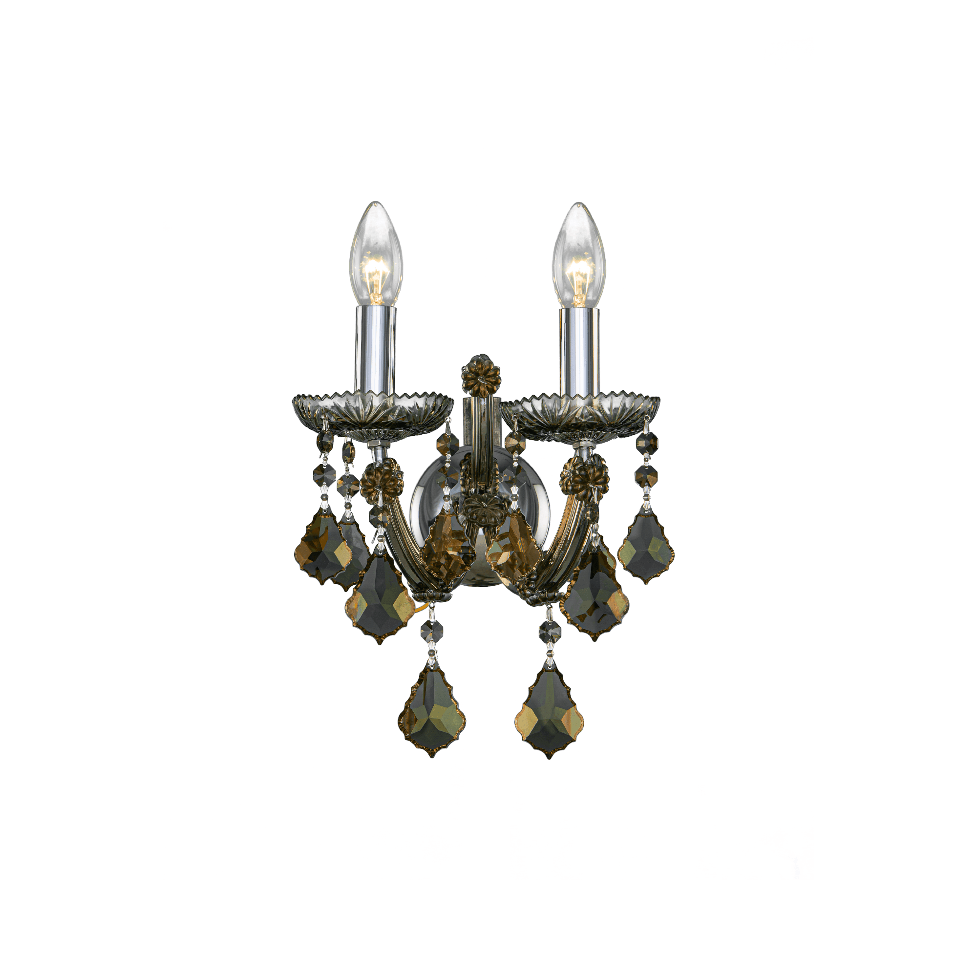 Asfour-Crystal-Lighting-Maria-Theresa-Collection-Maria-Theresa-Wall-lamp-2-Bulbs-Chrome