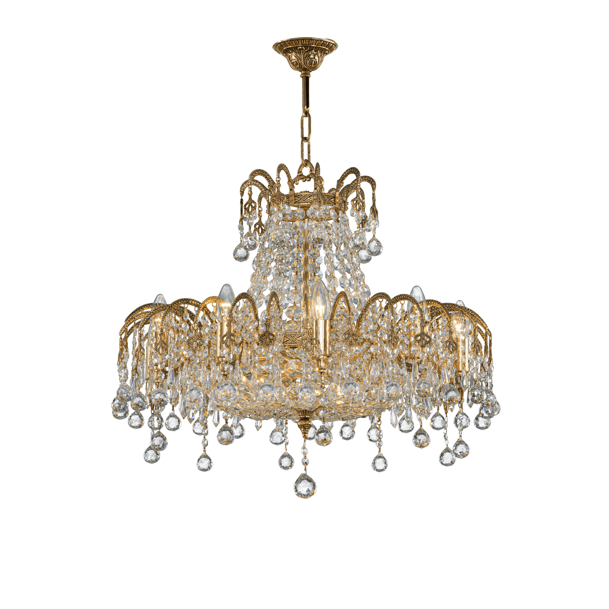 Asfour-Crystal-Lighting-Royal-Collection-Royal-Chandelier-15-Bulbs-Gold-Ox