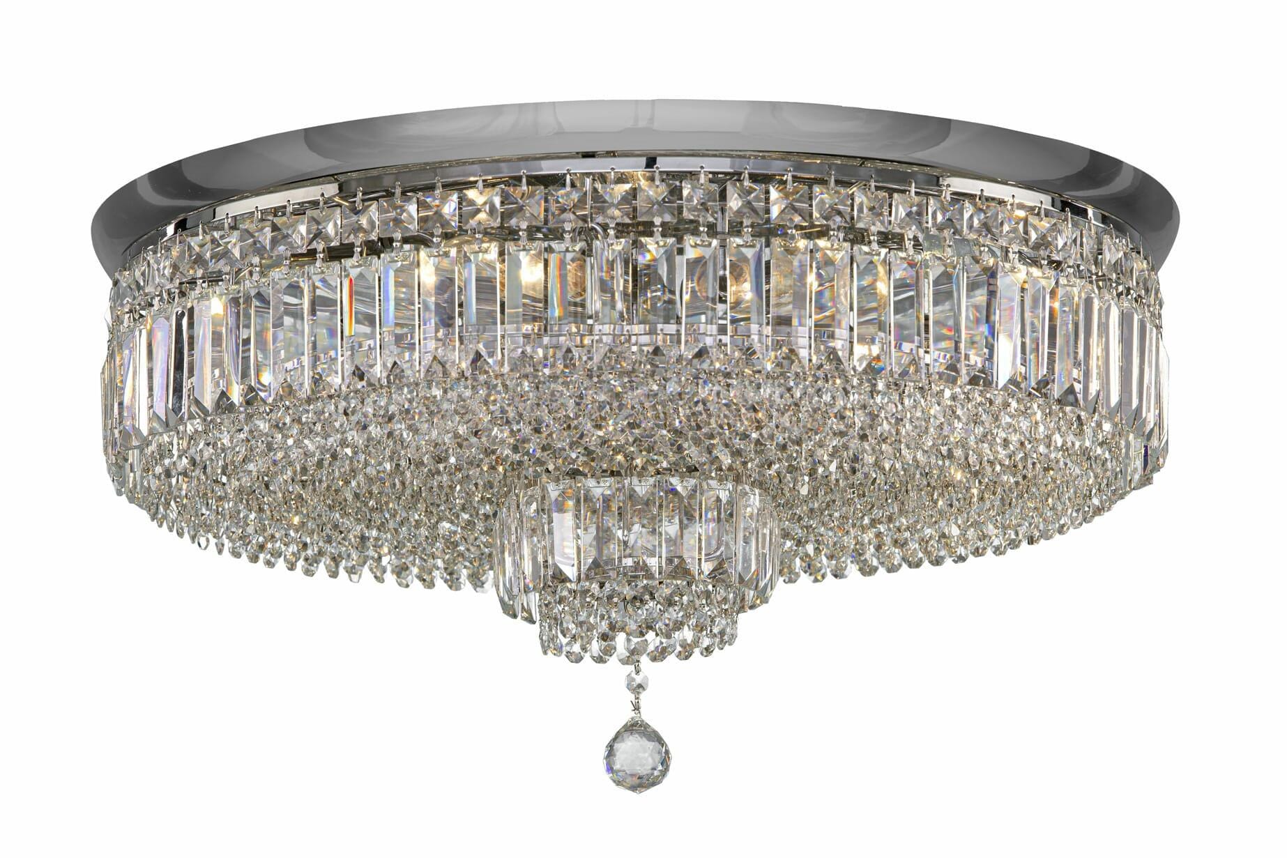 Ceiling Lamp 2005/60/9 Chrome Pendeloque - 9 Bulb