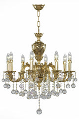 Chandelier 34/8 Gold Oxide Ball - 8 Bulb