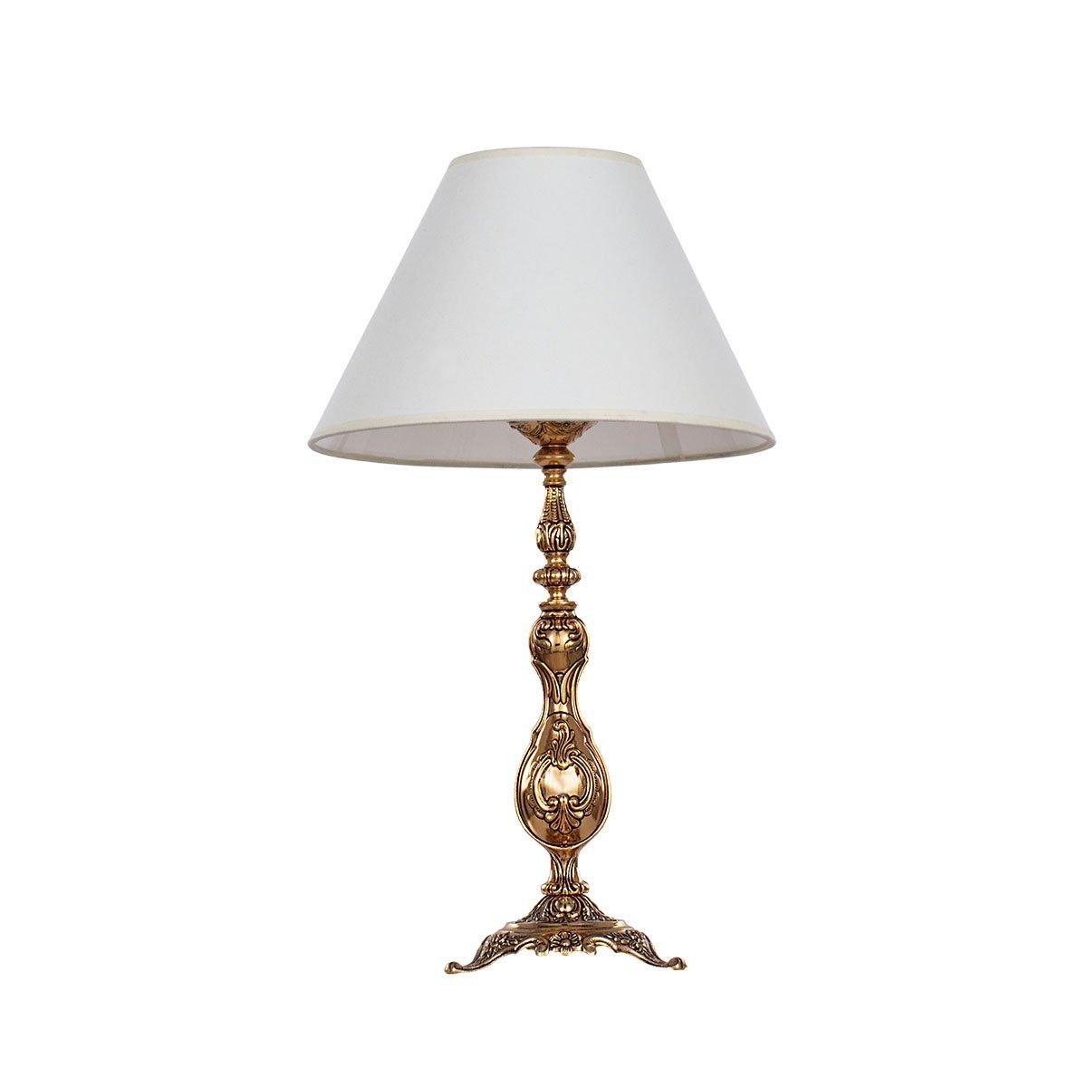 Asfour Crystal BrassTable Lamp Gold Ox. Without Crystal