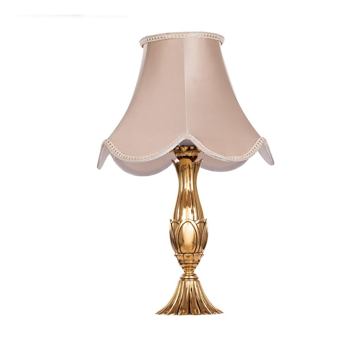 Asfour Crystal BrassTable Lamp Gold Ox. Without Crystal