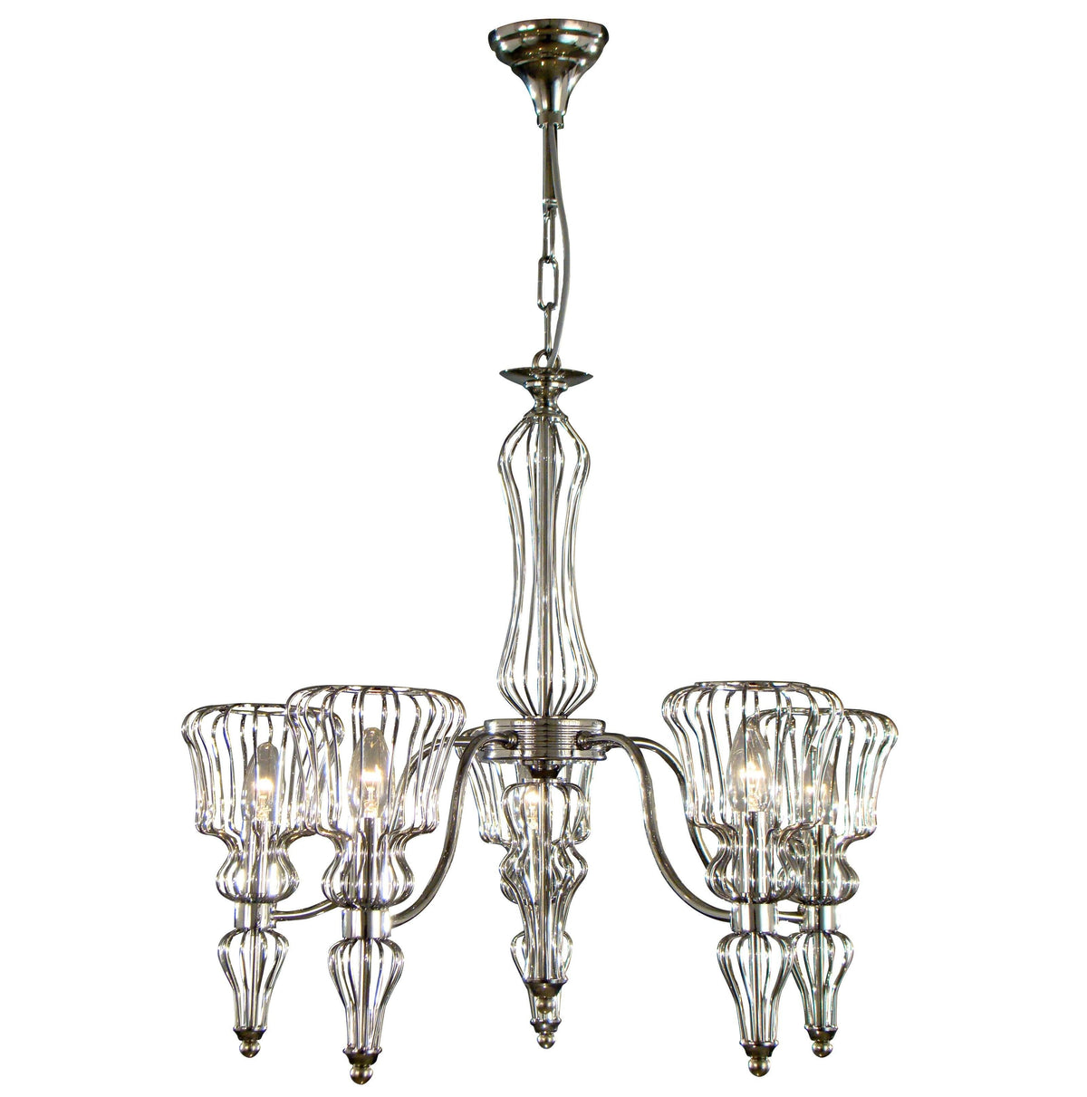 Asfour Crystal - Modern Chandelier - Chandelier - Chrome