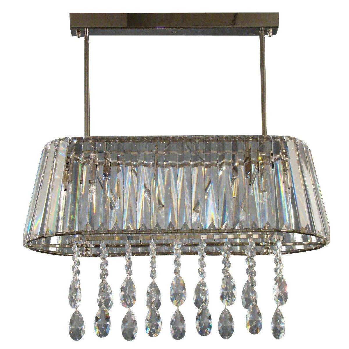 Asfour Crystal - Modern - Ceiling Lamp - Chrome Pendeloque - Asfour Crystal