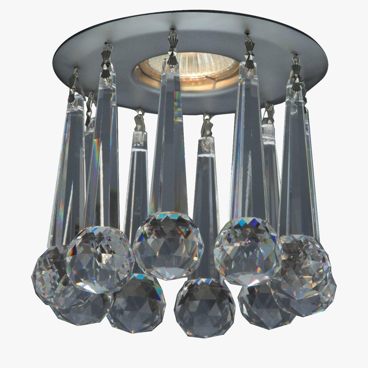 Fashion -1 Bulb - Chrome - Drop Ball Clear