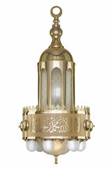 Chandelier S.Zaib Di 60cm Gold Without Crystal - 10 Bulb