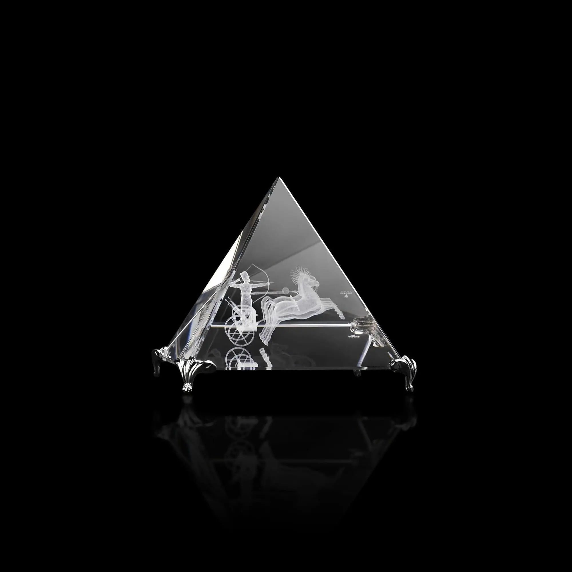 3d Pyramid Crystal Gift Asfour