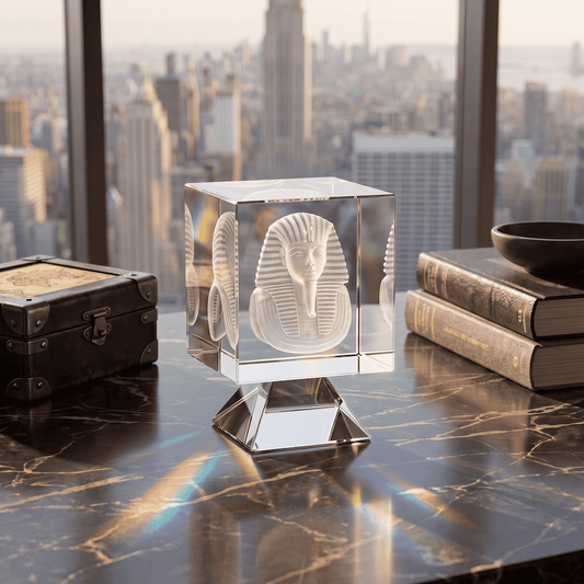 Asfour Crystal Cube – With Base – 3/60/1166