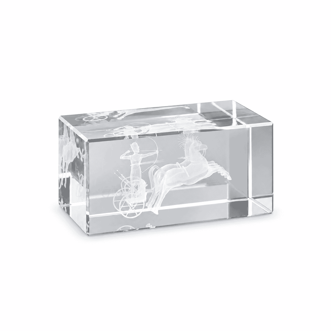 Laser Graving 3D Chariot Cube Gift 8/100/1159