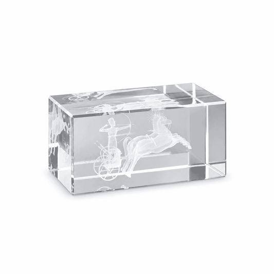Laser Graving 3D Chariot Cube Gift 8/100/1159