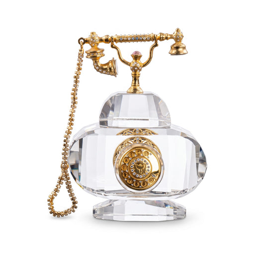 vintage phone - Medium - Clear - Asfour Crystal