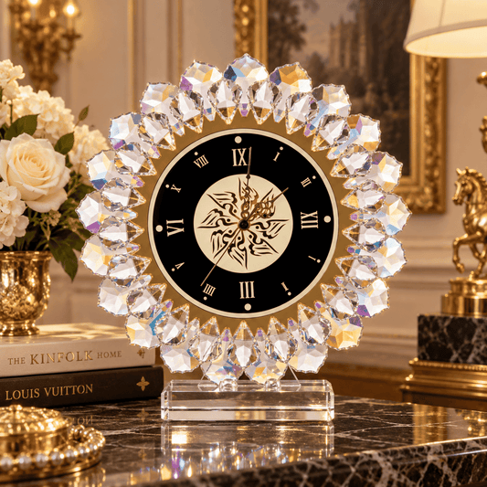 Crystal Clock - Clear - Asfour Crystal