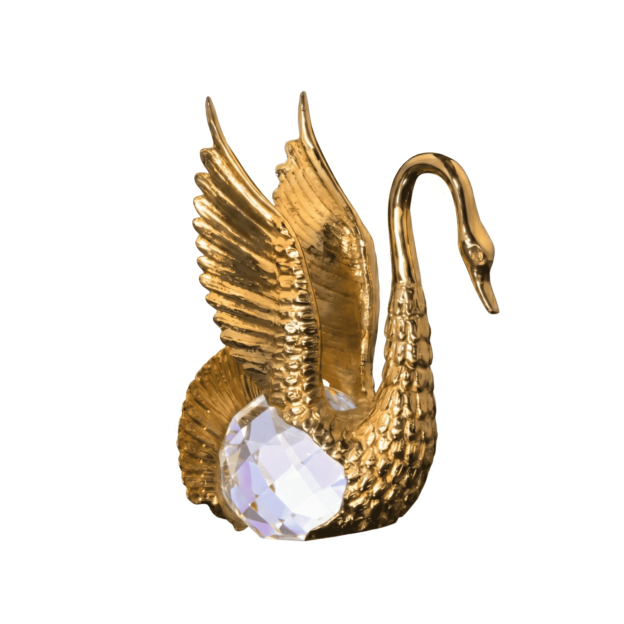 Asfour Crystal Swan – Gold – 8 × 11