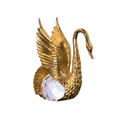 Asfour Crystal Swan – Gold – 8 × 11