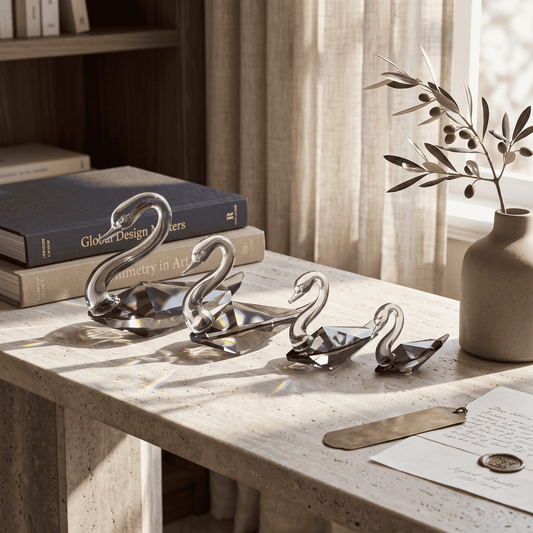Asfour Crystal Swan Set – Satin – 908/4