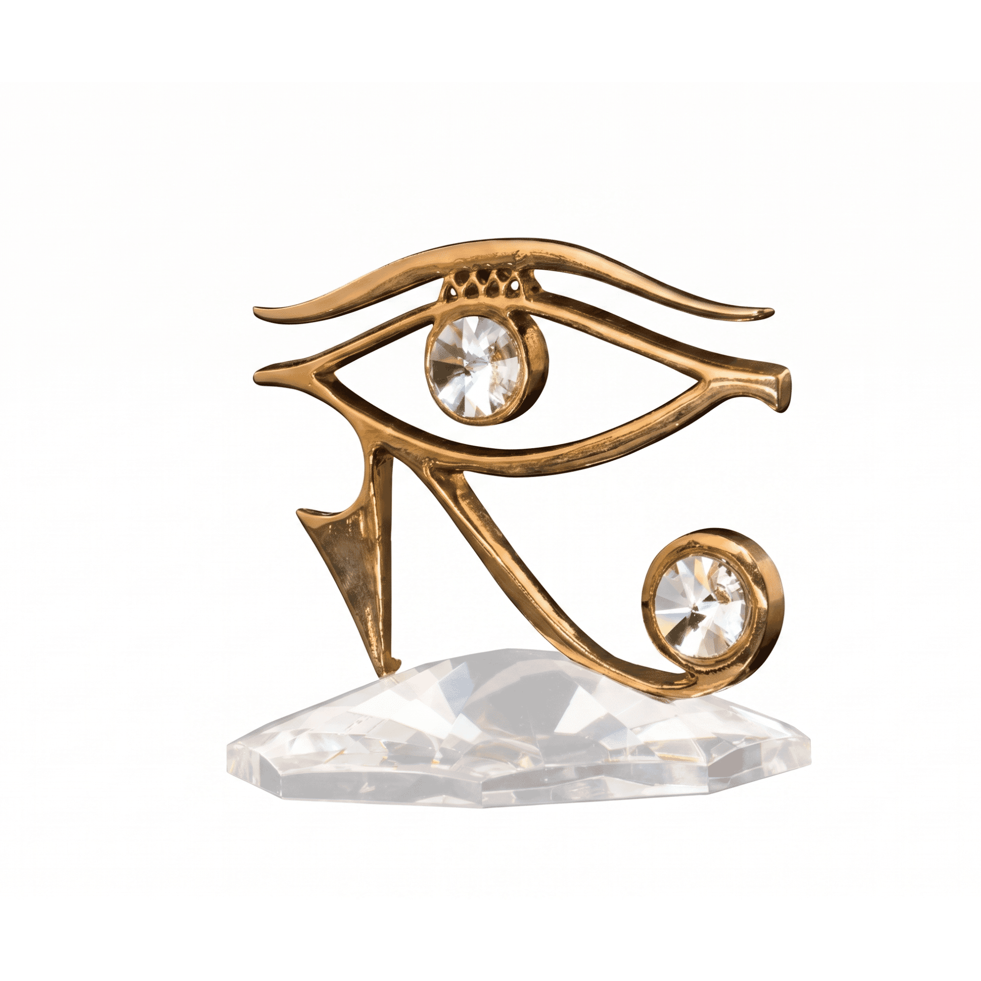 Asfour Crystal Horus Eye – Gold – 10 × 10