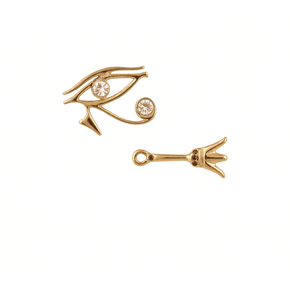 Asfour Crystal Horus Eye Pin – Gold