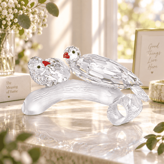 Two Birds - Clear - Small - Asfour Crystal