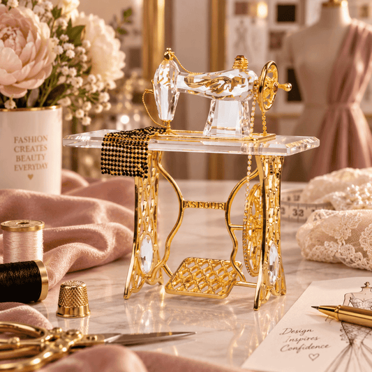 Crystal sewing machine - Gold - Asfour Crystal
