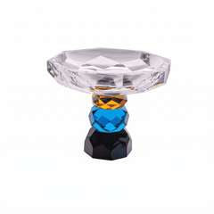 Taj Plate 20/20/15 with Black, Yellow & Milky Crystal