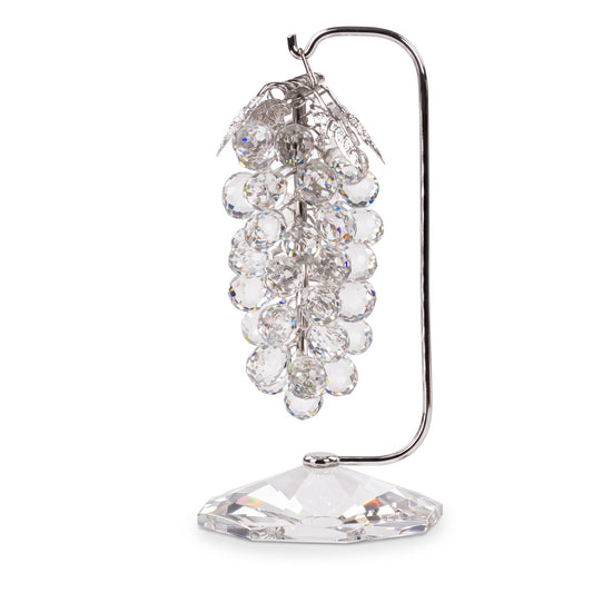 Grapes - Clear - Silver Plated - Large - Asfour Crystal