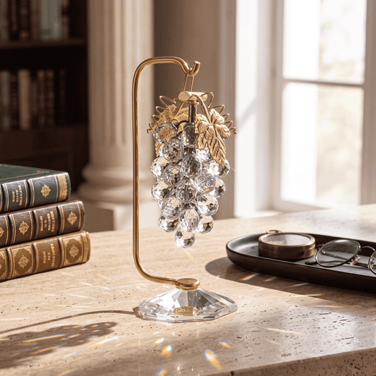 Asfour Crystal Grapes – With Stand – Gold – 29/501