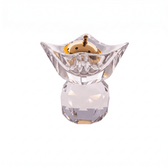 Taj Round Incense Burner 12/14 with Clear Crystal