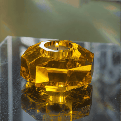 Taj Octagonal Ring Candle Holder 9/8 with Topaz Crystal