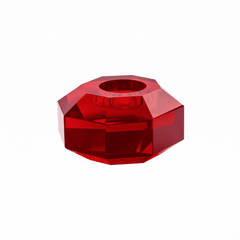 Taj Octagonal Ring Candle Holder 9/8 with Siam Crystal