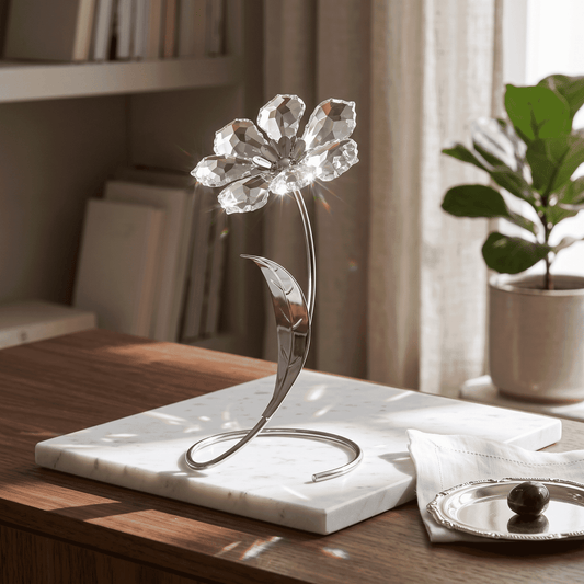 Asfour Crystal Flower – Silver – 1/406