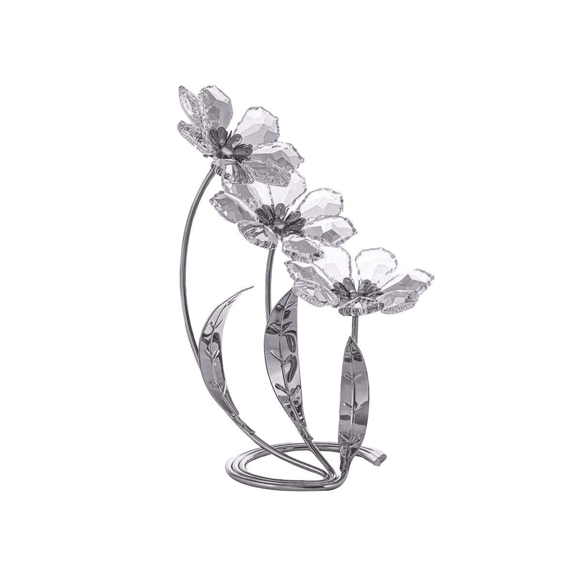 Asfour Crystal Flower – Silver – 3/406