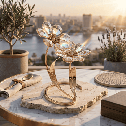 Asfour Crystal Flower – Golden Shadow – 2/406