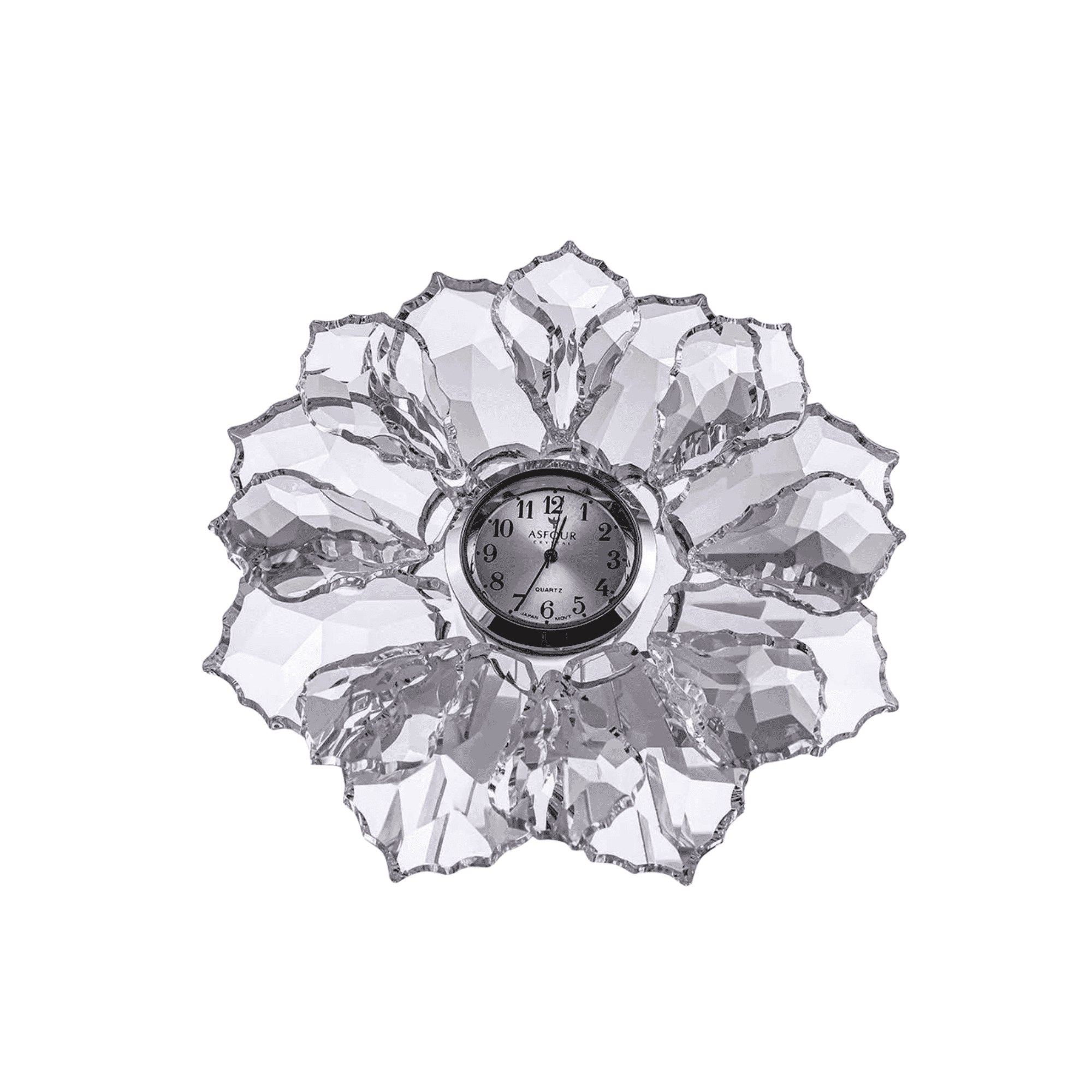 Asfour Crystal Flower – Clear and Silver – 407/911/1