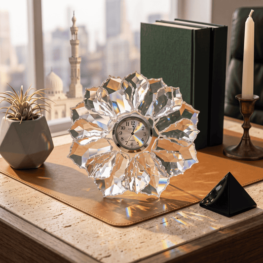 Asfour Crystal Flower – Clear and Silver – 407/911/1